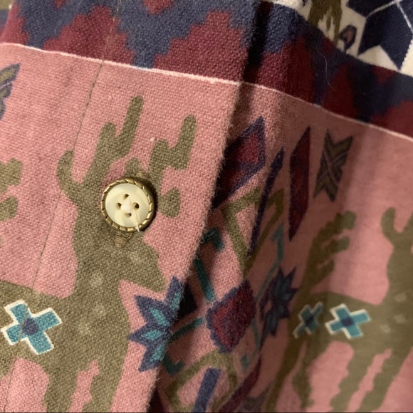 Vintage | Printed Western Button Down - Picture 7 of 7
